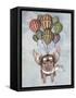 Pig and Balloons-Fab Funky-Framed Stretched Canvas