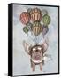 Pig and Balloons-Fab Funky-Framed Stretched Canvas