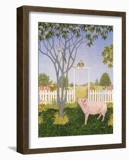 Pig and Cat-Ditz-Framed Giclee Print