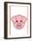 Pig - Animaru Cartoon Animal Print-Animaru-Framed Giclee Print