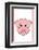 Pig - Animaru Cartoon Animal Print-Animaru-Framed Giclee Print