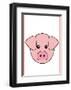 Pig - Animaru Cartoon Animal Print-Animaru-Framed Giclee Print