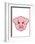 Pig - Animaru Cartoon Animal Print-Animaru-Framed Giclee Print