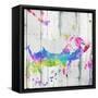 Pig Colorful-OnRei-Framed Stretched Canvas