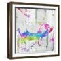 Pig Colorful-OnRei-Framed Art Print