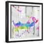 Pig Colorful-OnRei-Framed Art Print