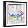 Pig Colorful-OnRei-Framed Art Print