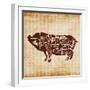 Pig Cut-OnRei-Framed Art Print