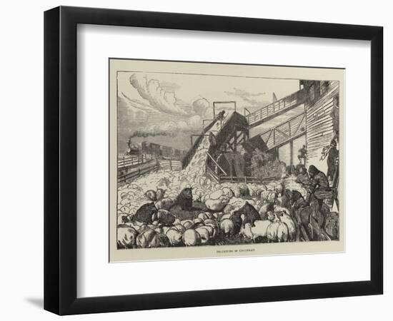 Pig-Driving in Cincinnati-Arthur Boyd Houghton-Framed Premium Giclee Print