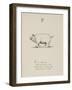 Pig Illustrations and Verse From Nonsense Alphabets by Edward Lear.-Edward Lear-Framed Premium Giclee Print