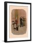 Pig in Dunce Cap and School Master-A. Gual-Framed Art Print