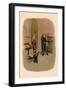 Pig in Dunce Cap and School Master-A. Gual-Framed Art Print