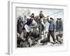 Pig market, Boulogne-Frederick Barnard-Framed Giclee Print