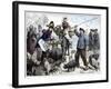 Pig market, Boulogne-Frederick Barnard-Framed Giclee Print