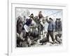Pig market, Boulogne-Frederick Barnard-Framed Giclee Print