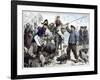 Pig market, Boulogne-Frederick Barnard-Framed Giclee Print