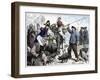 Pig market, Boulogne-Frederick Barnard-Framed Giclee Print