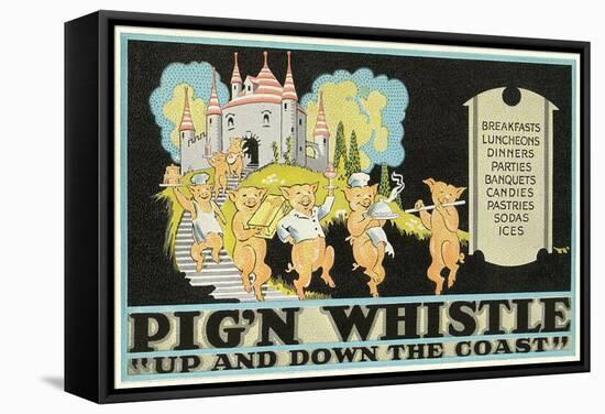 Pig'N Whistle Advertisement-null-Framed Stretched Canvas