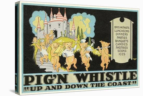 Pig'N Whistle Advertisement-null-Stretched Canvas
