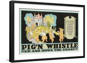 Pig'N Whistle Advertisement-null-Framed Art Print