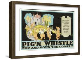 Pig'N Whistle Advertisement-null-Framed Art Print