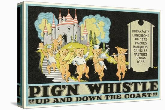 Pig'N Whistle Advertisement-null-Stretched Canvas