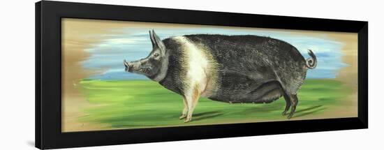 Pig on a box-Gigi Begin-Framed Giclee Print