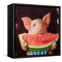 Pig Out-Lucia Heffernan-Framed Stretched Canvas