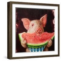 Pig Out-Lucia Heffernan-Framed Art Print