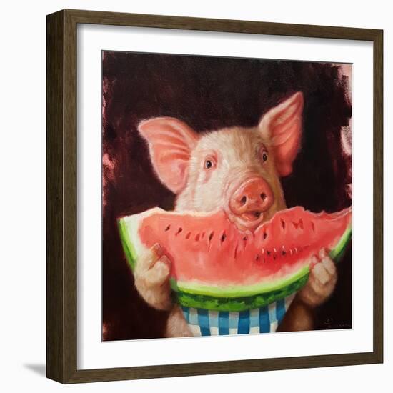 Pig Out-Lucia Heffernan-Framed Art Print