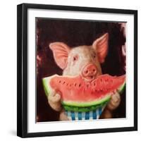 Pig Out-Lucia Heffernan-Framed Art Print