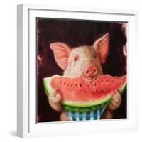 Pig Out-Lucia Heffernan-Framed Art Print