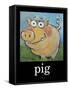 Pig Poster-Tim Nyberg-Framed Stretched Canvas