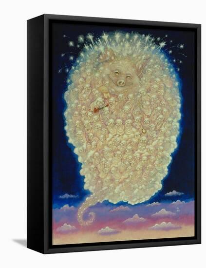 Pig's Heaven-Bill Bell-Framed Stretched Canvas
