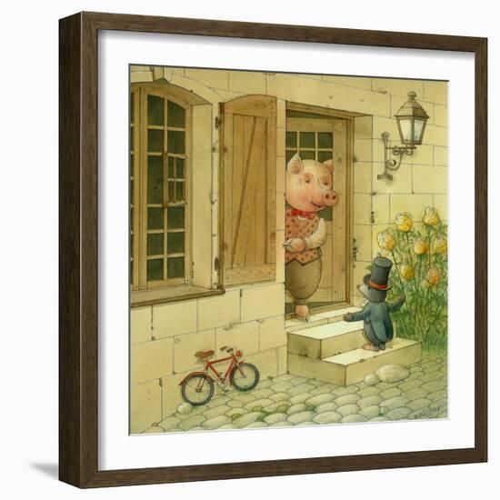 Pig Singer, 2006-Kestutis Kasparavicius-Framed Giclee Print