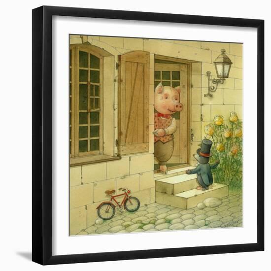 Pig Singer, 2006-Kestutis Kasparavicius-Framed Giclee Print