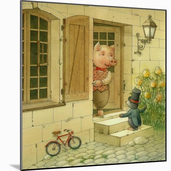 Pig Singer, 2006-Kestutis Kasparavicius-Mounted Giclee Print