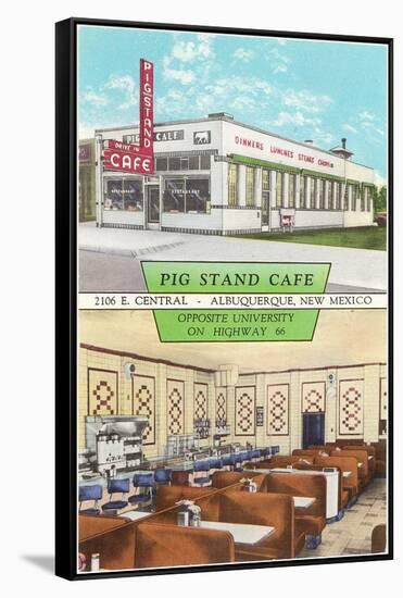 Pig Stand Cafe, Albuquerque, New Mexico, Roadside Retro-null-Framed Stretched Canvas