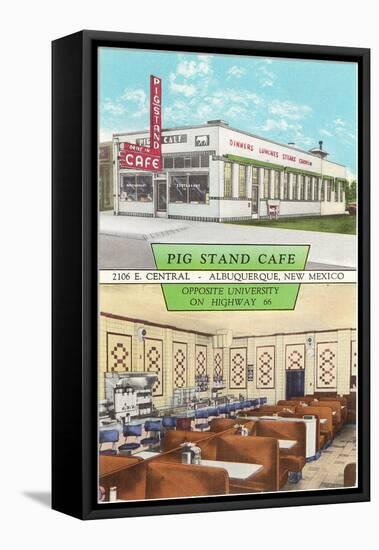 Pig Stand Cafe, Albuquerque, New Mexico, Roadside Retro-null-Framed Stretched Canvas