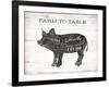 Pig Words-Jace Grey-Framed Art Print