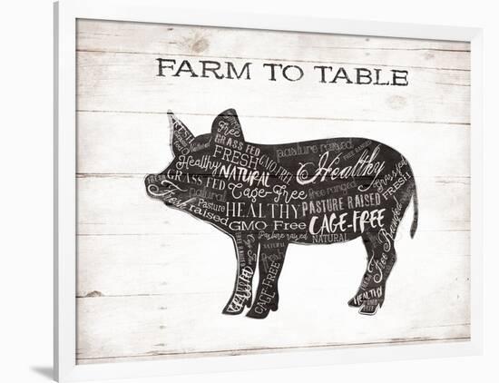 Pig Words-Jace Grey-Framed Art Print