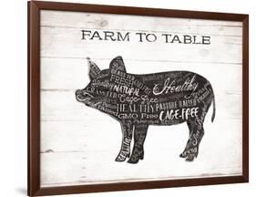 Pig Words-Jace Grey-Framed Art Print