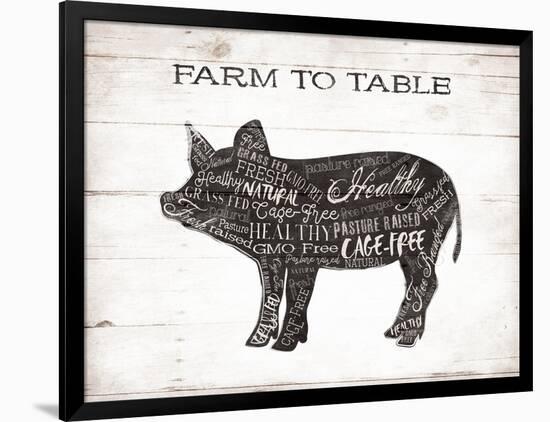 Pig Words-Jace Grey-Framed Art Print