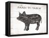 Pig Words-Jace Grey-Framed Stretched Canvas