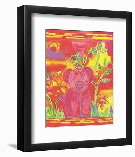 Pig-Lisa V^ Keaney-Framed Art Print