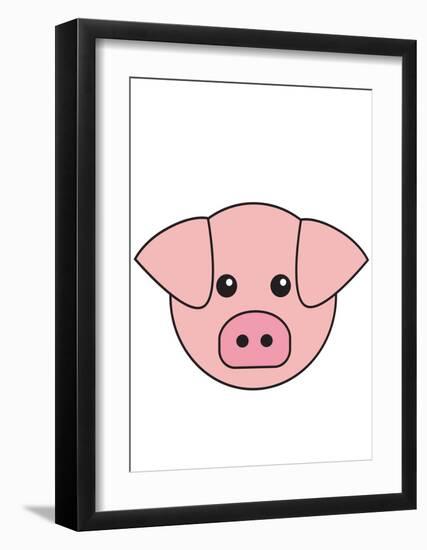 Pig-null-Framed Art Print