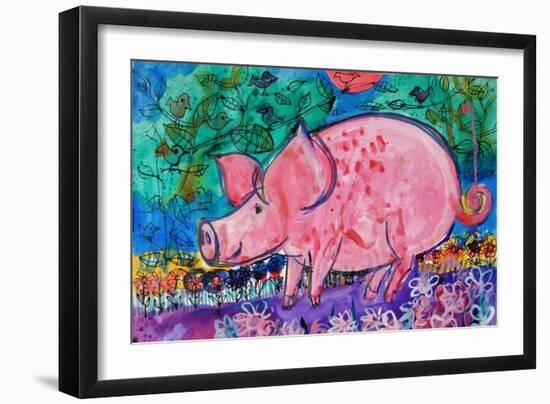 Pig-Brenda Brin Booker-Framed Giclee Print