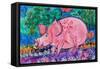 Pig-Brenda Brin Booker-Framed Stretched Canvas