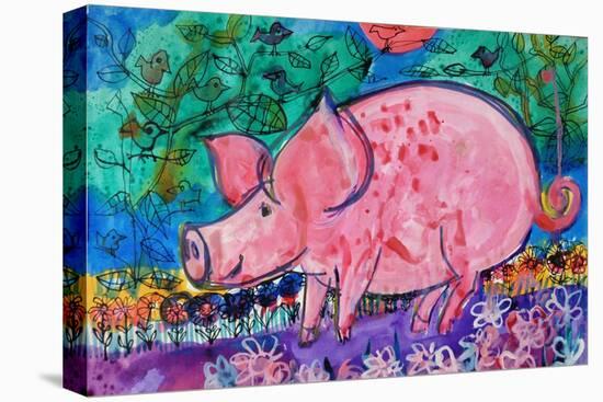 Pig-Brenda Brin Booker-Stretched Canvas