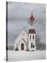 Pigeon Cove Chapel-David Knowlton-Stretched Canvas